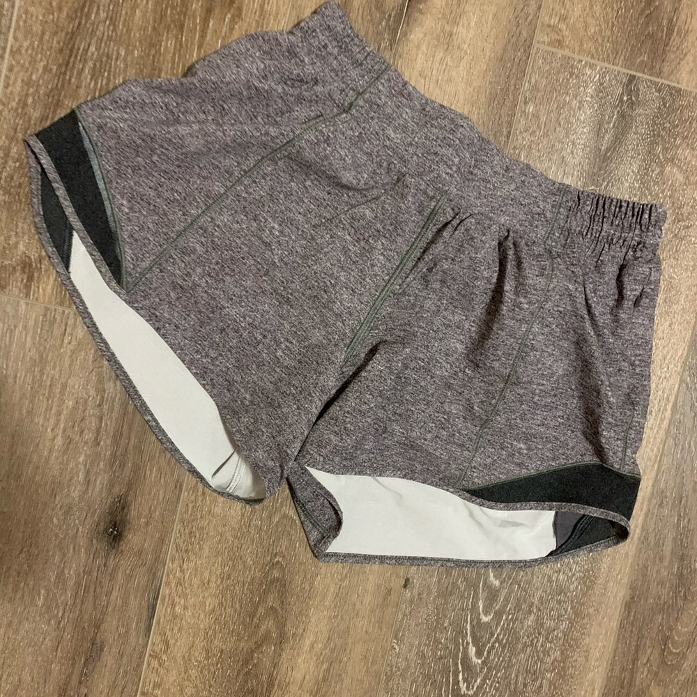 LULULEMON gray running shorts